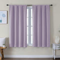 Simplebrand Ava Lilac Short Blackout Curtains by Simplebrand