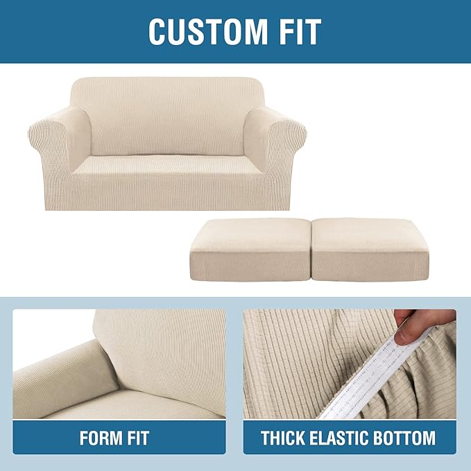 H.VERSAILTEX 3 Piece Stretch Sofa Covers - Image 6