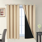 Yakamok Home Decor Thermal Insulated Full Blackout Drapes, 2-Layer Lined 100% by Yakamok