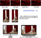 Simplebrand Ava Red Blackout Curtains - Image 9