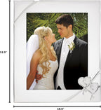 Lenox True Love 8x10 Wedding Silverplate Picture Frame