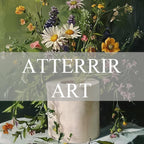 AtterrirArt Framed Funny Bathroom Wall Art, Toilet Paper Picture Painting Print, Vintage Moody Floral Wall Decor, Toilet Canvas Wall Art, Ready To Hang, 12 * 16 Inches