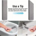 JODCSPKERT12 Pack Pumice Stone for Cleaning,Scouring Stick with 2 Handle