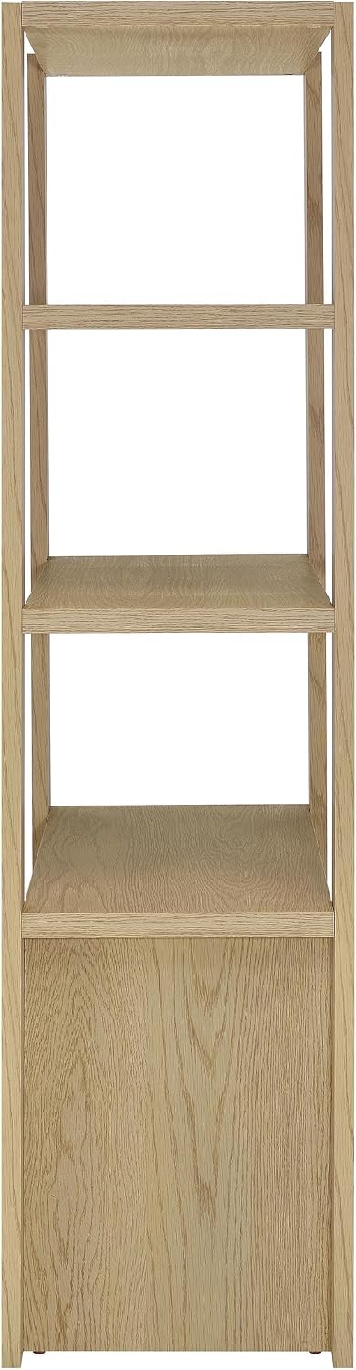 Coaster Laurelton Media Tower with Fixed Display Shelves Light Oak 708224
