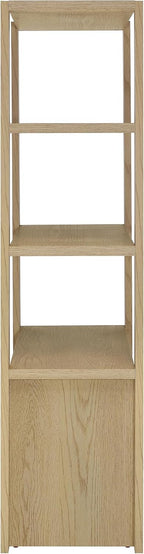 Coaster Laurelton Media Tower with Fixed Display Shelves Light Oak 708224
