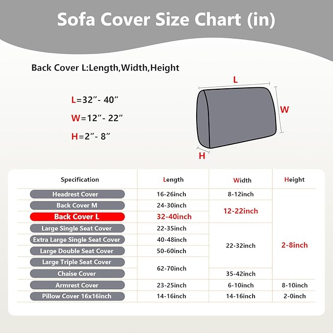 Couch Cushion Covers for Sofa Couch Covers Wear-Resistant Universal Sofa Cover - Image 3