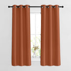 NICETOWN Blackout Burnt Orange Curtains 63 inch Length 2 Panels by NICETOWN