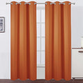 LEMOMO Blackout Curtains 42 x 84 inch/Orange Curtains Set of 2 Panels/Thermal by Lemomo