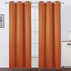 LEMOMO Blackout Curtains 42 x 84 inch/Orange Curtains Set of 2 Panels/Thermal by Lemomo