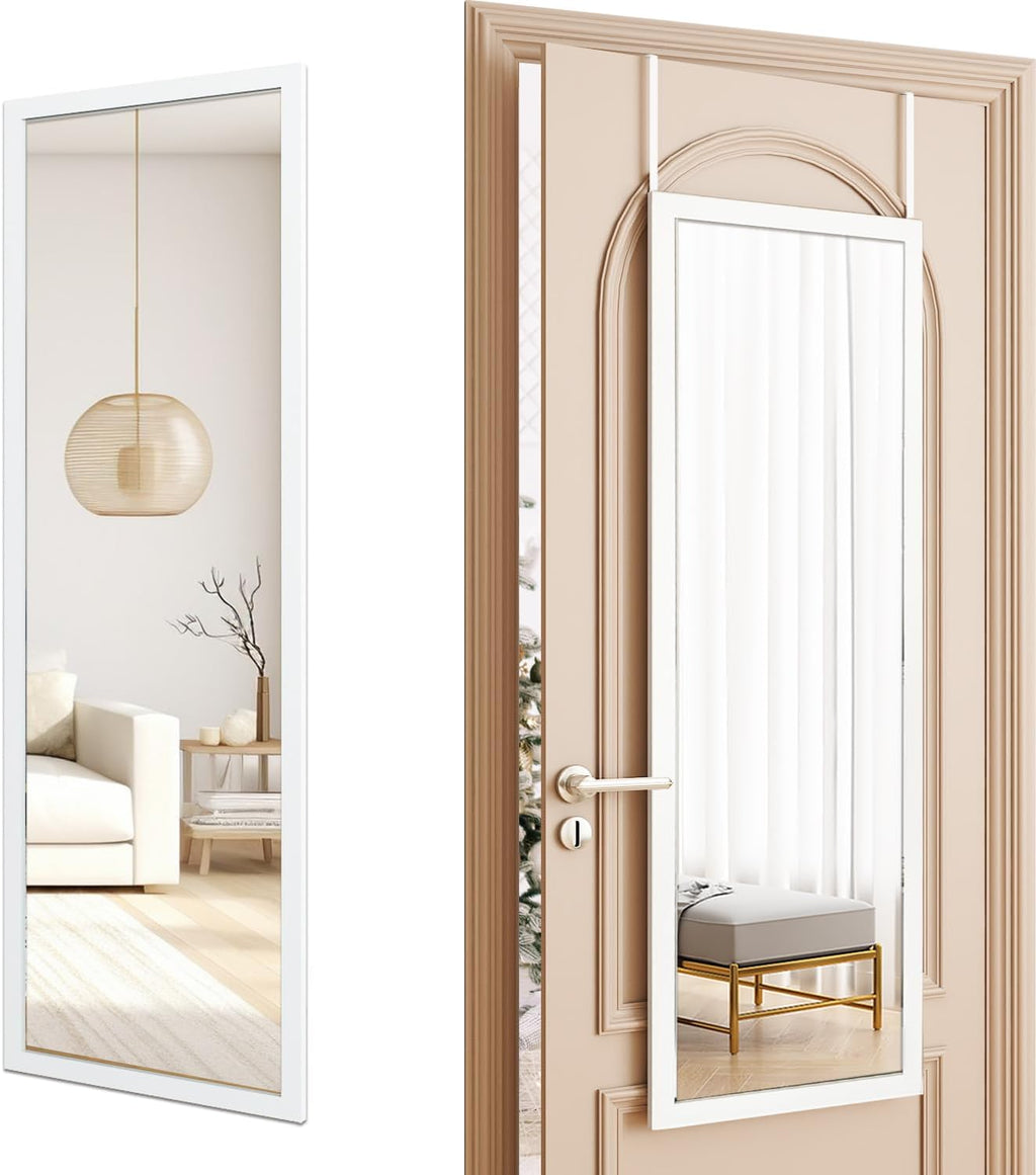 Over The Door Full Length Mirror Wall Mounted Hanging Full Body Length