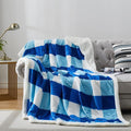 PU MEI Sherpa Blanket Twin Plaid Thick Bed Blanket, 60”*80” Super Soft Flannel by HOME