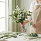 lovemoon 130 Pcs Mixed Eucalyptus Stem, Artificial Greenery Stems for Decor