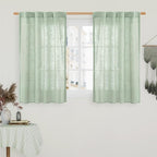 LAMIT 40 Inch Length Linen Curtains by LAMIT
