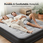 DIMAR GARDEN King Size Air Mattress with Built in Pump, 18.5” Blow Up Mattress, Inflatable Bed for Home