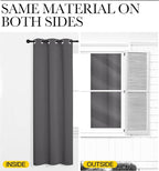 NICETOWN Grey Blackout Curtain Panels - Image 5