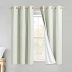 NICETOWN Sage Green Linen Blackout Curtains by NICETOWN