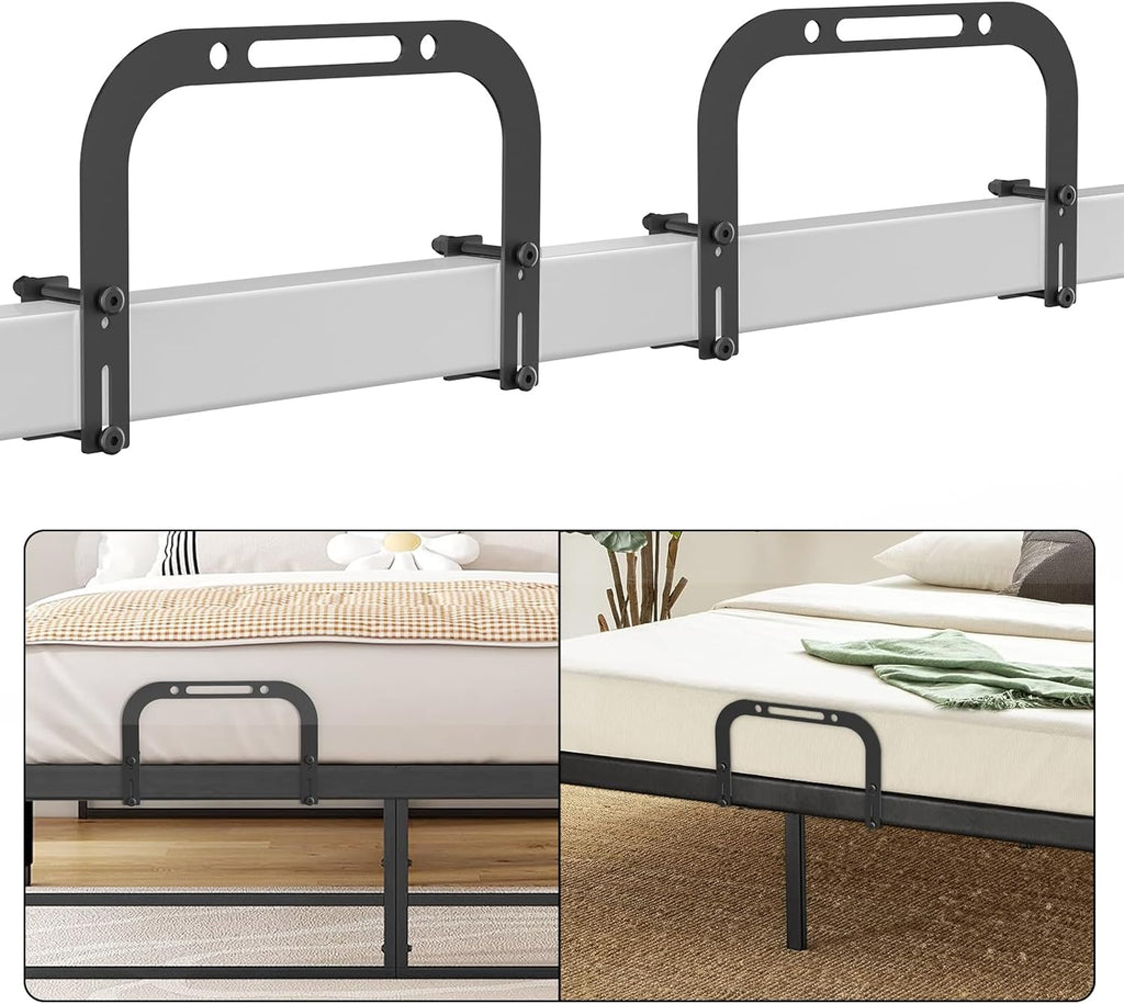 DELLAN 2 Extra Tall Mattress Slide Stopper, Non-Slip Gripper Retainer Bar