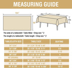 H.VERSAILTEX Linen Table Cloths Rectangle 60 x 104 Inch Premium Tablecloth Spill-Proof Waterproof Table Cover for Dining Buffet Feature Extra Soft and Thick Fabric Wrinkle Free, Sage
