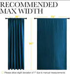 NICETOWN 2 Panels Blackout Curtains, Rod Pocket Thermal Insulated Drapess - Image 6