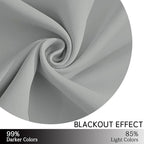Yakamok Blackout Curtains for Bedroom, Grommet Thermal Insulated Room Darkening - Image 4
