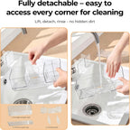 MOPMS 8 Slots Toothbrush Holders for Bathrooms with Detachable Dividers