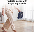 COMFORT ZONE 11" 3-Speed Tabletop Air Circulator Fan with Tilt, Navy