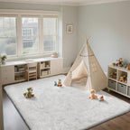 Shag Area Rugs for Bedroom Living Room, 4X6 Ultra Soft White Fluffy Area Rugs - Image 2