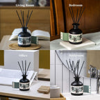 KRD Cashmere Wood Oil Diffuser, Home Fragrance Set Shelf Decor, 3.38oz