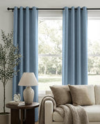 100% Blackout Shield Curtains, 2 Panels, Grommet Top, Thermal Insulated - Image 2