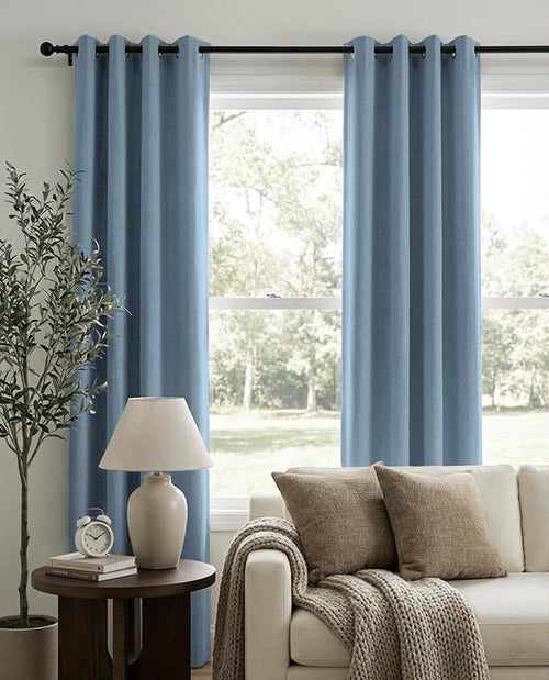 100% Blackout Shield Curtains, 2 Panels, Grommet Top, Thermal Insulated - Image 2