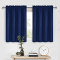 DWCN Short Curtains for Bathroom Windows 36 inches Length 2 Panels Set by DWCN