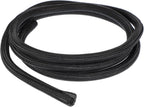uxcell 20 Ft - 5/8 Inch Split Sleeving, Braided Cable Sleeving, PET Cable Management Wire Sleeve Cord Protector, Wire Wrap Loom Tube for Office Home Devices, Black