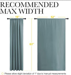 NICETOWN Greyish Blue Blackout Curtains Panels - Image 7