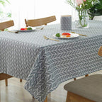meioro Yellow Boho Table Cloth Rectangle Cotton Linen Nordic Twill Tablecloths Wrinkle Free Fabric Checkerboard Stripe Table Cloths Rustic Cover for Kitchen Dining Party Outdoor Picnic(55 x 55 Inch)