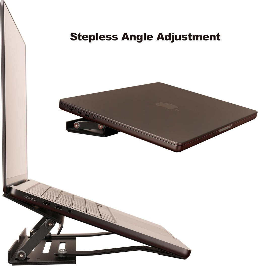 3-in-1 Foldable Aluminum Laptop Stand with Storage Box, 10-16 Inch