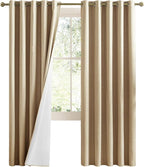 NICETOWN 100% Absolutely Blackout Linen Curtains by NICETOWN