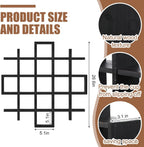 Suzile Mug Display Shelf Wall Mounted,Grid Size 5.1x5.1x3in,Black