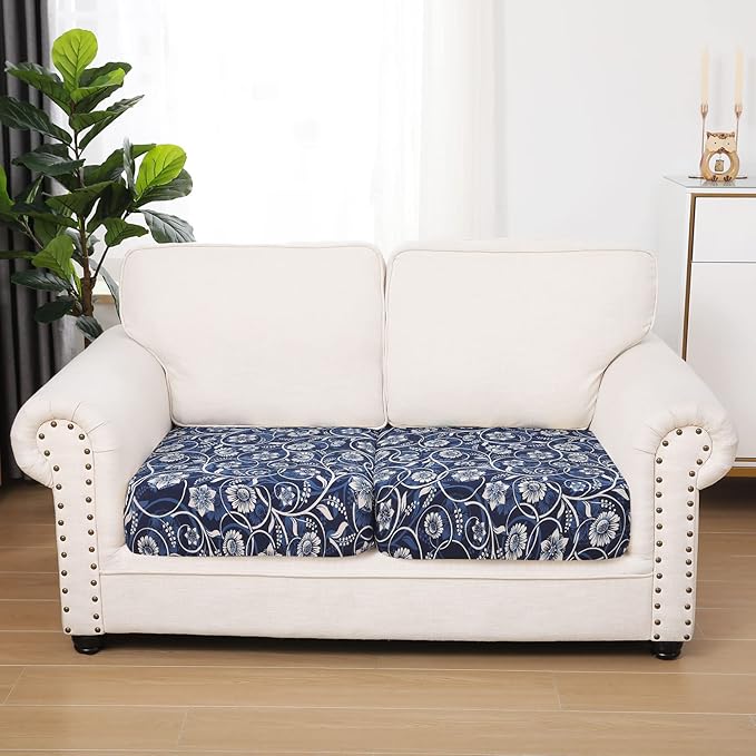 hyha Printed Couch Cushion Covers, Floral Sofa Covers Washable - Image 5