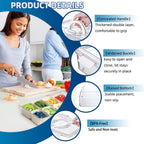 Pure Future 2 Pack 8-Compartment Snackle Box Container | Divided Snack Tray