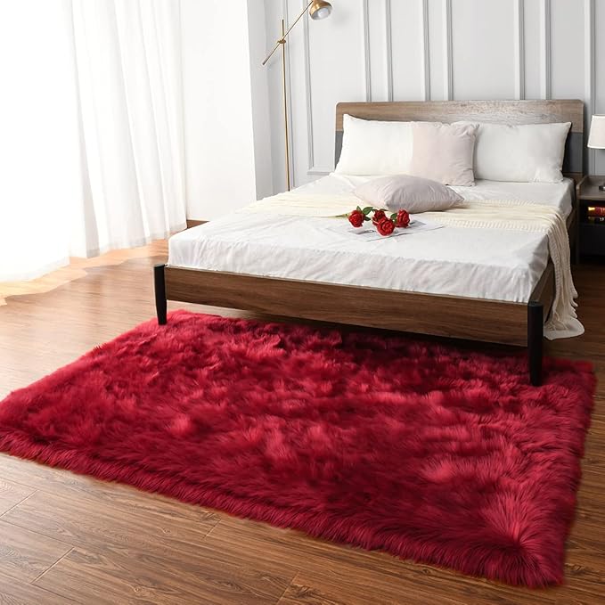 LOCHAS Soft Fluffy Faux Fur Rugs - Image 2