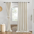 NICETOWN Flax Natural Linen Curtains by NICETOWN