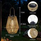 Solar Lanterns Outdoor Waterproof, 2 Pack Hanging Solar Lights for Outside, Auto On/Off Solar Powered Lanterns for Patio Yard Porch Pathway Garden Decor, Warm White