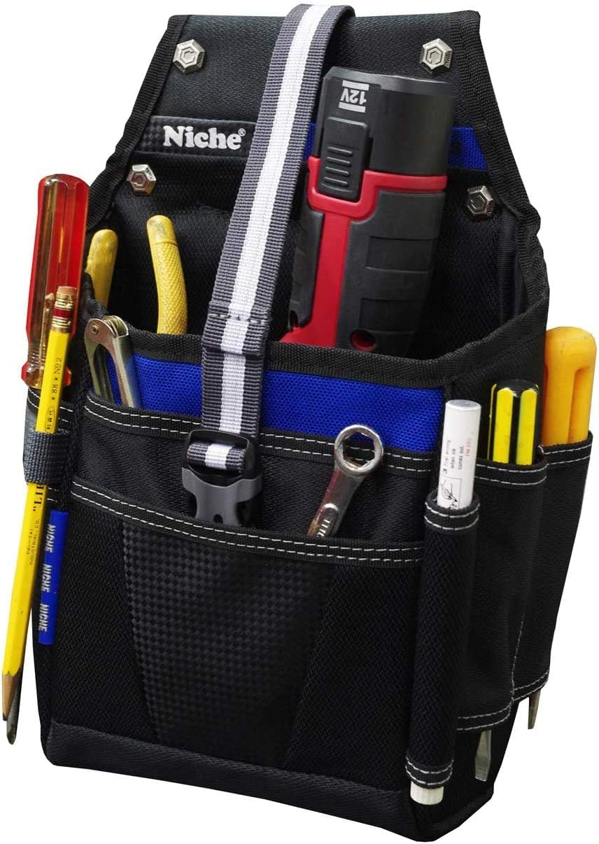 Niche Tool Pouch Bag, Working Pouch Organizer For Construction, Electricians, Plumber, Home Repair, Easy Access of Tools Maximum Storage (TL-6210)