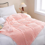 Light Pink Fleece Throw Blanket 108”×90” - Image 2