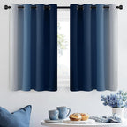 SimpleHome Ombre Room Darkening Curtains 36 inches Length - Image 2