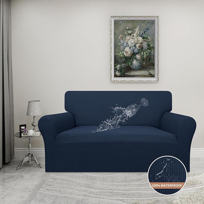 Easy-Going 100% Waterproof Oversized Loveseat Couch Cover, Dual Waterproof Sofa - Image 2
