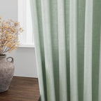 Extra Long Aqua Green Linen Curtains 120 Inch - Image 4