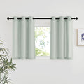 NICETOWN Sage Green Linen Kitchen Window Curtains Over Sink, Grommet Thick by NICETOWN