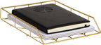 Mind Reader Document Organizer, Desktop Organizer, File Storage, Modern, Office, Metal, Gold