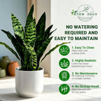 Faux Snake 19” Tall Artificial Plant Indoor for Home Decor